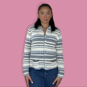 Vintage 90s Button Up Sweater